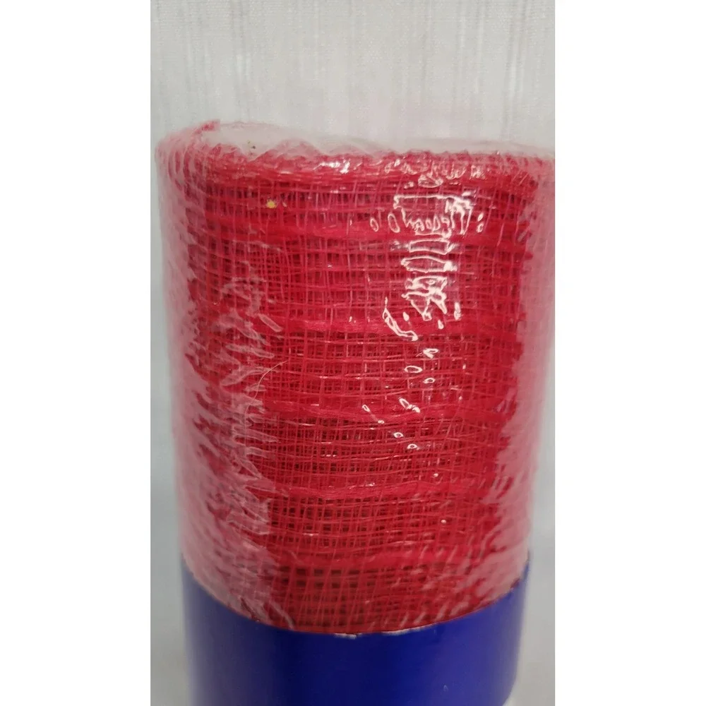 Wreath Mesh Place & Time Red Holiday 10 inch x 30 feet Craft Ribbon Roll